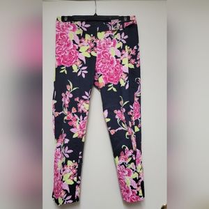 Cache Vintage Floral Cropped Pants